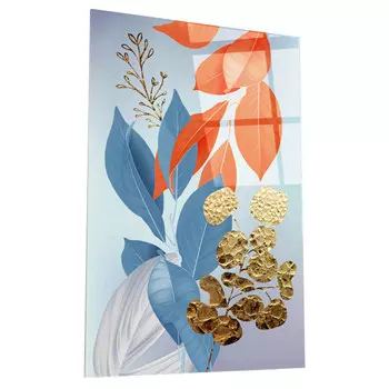 картина на стекле ЛИСТИКИ 2 300х400мм