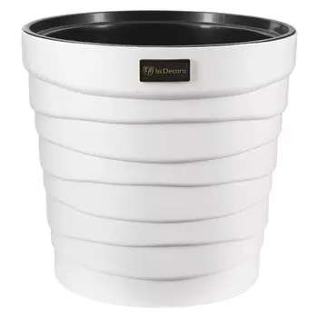 кашпо Бархан 7,5л пластик белый
