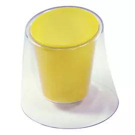 кашпо для орхидей Грэйс, 1 л, желтый, пластик