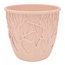 кашпо Форест 3л d19см h17см пудровый пластик
