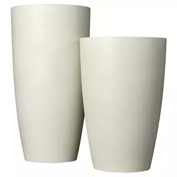 кашпо из бетона Флок 29л d30см h58см белый