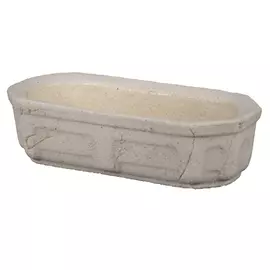 кашпо Кактусница 0,8л 24х7х6см молочный шамот