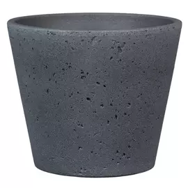 кашпо керамическое Dark Stone 701 d18см 2,21л серый