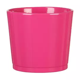 кашпо керамическое Glossy Pink 883 d11cм