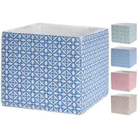 кашпо керамическое Квадрат 2,3л 17,5х17,5х10,5см в асс-те