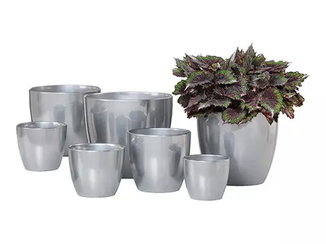 кашпо керамическое Metal 920 d-16 см