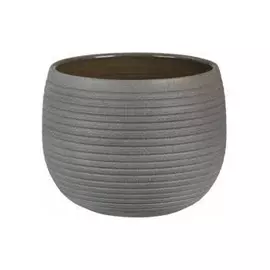 кашпо керамическое Umber Stone 2,2л d18см h14см серый