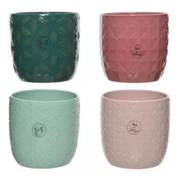 кашпо керамическое Узоры 1л d13,5см h13см цвет в асс-те