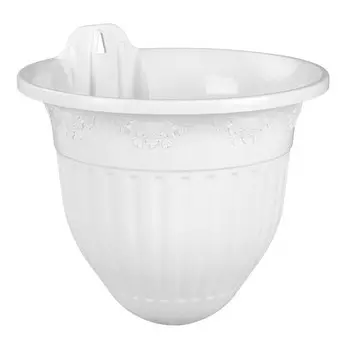 кашпо настенное Лозанна 3л d21,5см h22см белый пластик