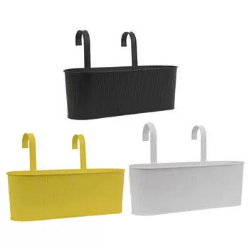 кашпо металлическое подвесное 39х14х14см цвет-2 в асс-те