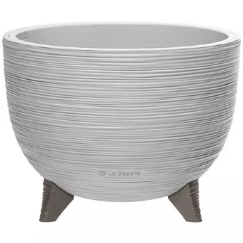 кашпо на ножках d 26,5 см La Decoro 9,8л серый жемчуг