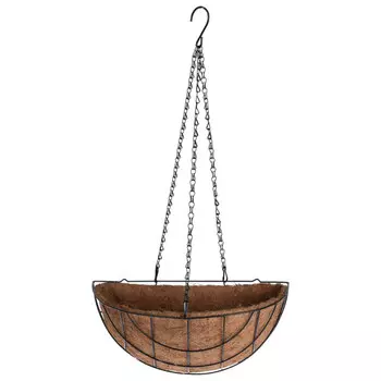 кашпо подвесное кокосовое d36,5см металлическая оправа