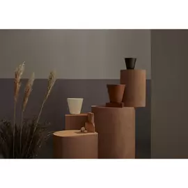 кашпо Re-Pot Hoop Round Self Watering 1,6л d16см h15см серо-коричневый пластик