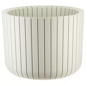 кашпо Шато 29л d38см h30см молочный пластик