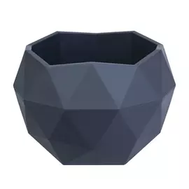 кашпо Топаз 0,45л d12,3см h8,5см антрацит пластик