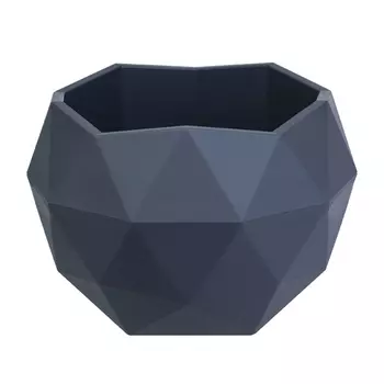 кашпо Топаз 0,45л d12,3см h8,5см антрацит пластик