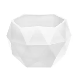 кашпо Топаз 0,45л d12,3см h8,5см белый пластик