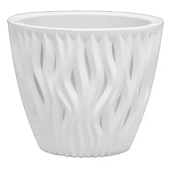 кашпо Вдохновение 2,25л d17cм h14,5см пластик белый