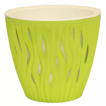 кашпо Вдохновение 3л d19cм h15,8см фисташка пластик