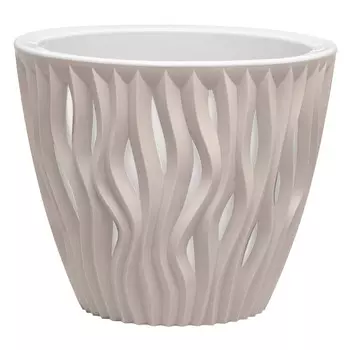 кашпо Вдохновение 5,7л d23,5см h20см пудровый пластик