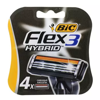 кассеты BIC Flex 3 Hybrid 4шт