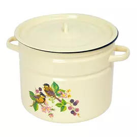 кастрюля 9л 25см сталь эмалированная с крышкой