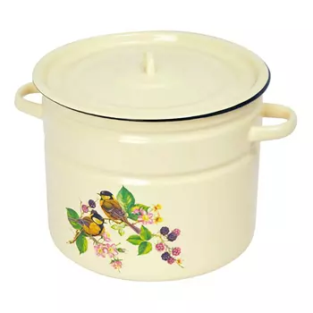 кастрюля 9л 25см сталь эмалированная с крышкой