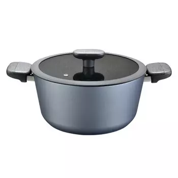 кастрюля ATMOSPHERE Breeze 4,4л 24см антипр.покр. кован.алюм. стеклянная крышка индукция