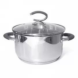 кастрюля ATMOSPHERE Grey Swan 2л 18см нерж.сталь стекл.крышка