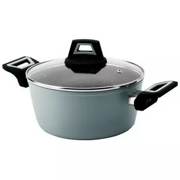 кастрюля ATMOSPHERE Nord 4л 24см антипр.покр. алюм. стеклянная крышка индукция