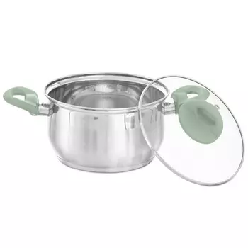 кастрюля ATTRIBUTE Natura 2,6л 18см нержавеющая сталь, индукция