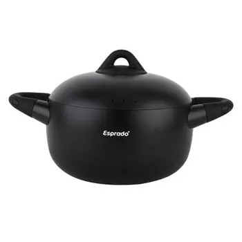 кастрюля ESPRADO Bola 3л 20см антипр.покр. алюминий с крышкой индукция черный