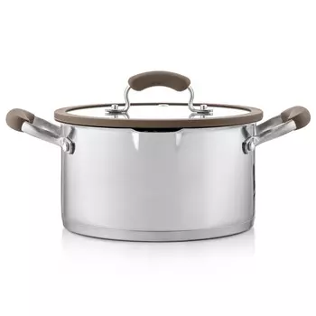 кастрюля ESPRADO Sense 3,3л 20см нерж.сталь стеклянная крышка индукция