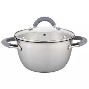 кастрюля HITT Speise 4,8л 24см нержавеющая сталь, индукция