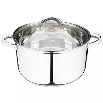 кастрюля MALLONY Mediano 5,8л 24см нерж.сталь с крышкой шкала объема