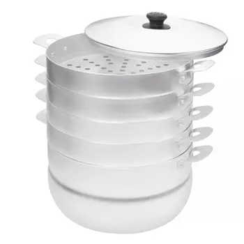 кастрюля-мантоварка КАЛИТВА 6л 26см 4уровня алюминий