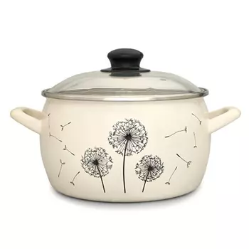 кастрюля METROT Одуванчик 2,4л 16см эмал.сталь с крышкой