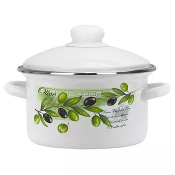кастрюля Olive 4л 20см эмал.сталь с крышкой