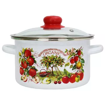 кастрюля Organic 3л 18см эмалированная сталь