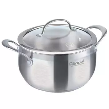 кастрюля RONDELL Admiring 2,5л 18см нержавеющая сталь, индукция
