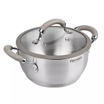 кастрюля RONDELL Balance 5л 24см нерж.сталь стеклянная крышка