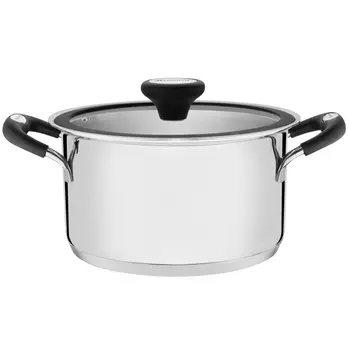 кастрюля TRAMONTINA Solar Silicone 1,85л 16см нерж.сталь с крышкой