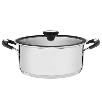 кастрюля TRAMONTINA Solar Silicone 2,85л 20см нерж.сталь с крышкой