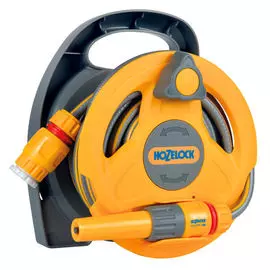катушка HOZELOCK Click&amp;Go с шлангом 3/8" 10м набор коннекторов