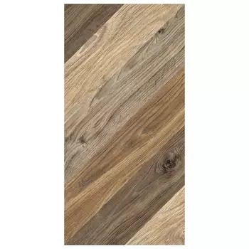 керамогранит 30х60 Ноттингем 4Д тип 1 шеврон коричневый