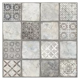 керамогранит 40х40 КАРФАГЕН 1Д серый декор