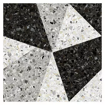 керамогранит 50х50 ТЕРРАЦЦО 1Д узор, серо-черный микс