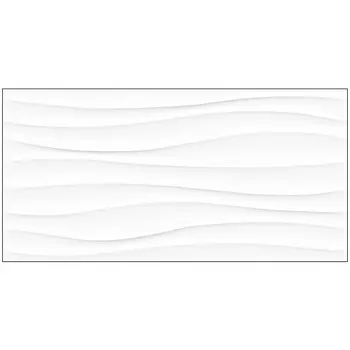 керамогранит GLOBAL TILE Princess 40x80 белый волна