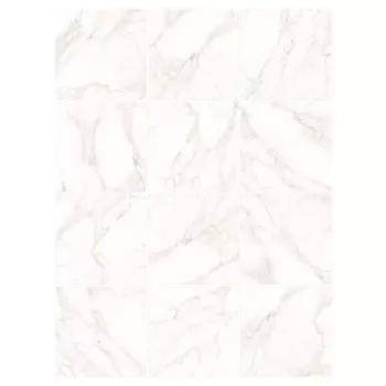 керамогранит LCM Calacatta Luna 80х80 белый матовый карвинг
