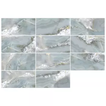 керамогранит LCM Monaco Onyx Aqua 60х120 полированный многоцветный